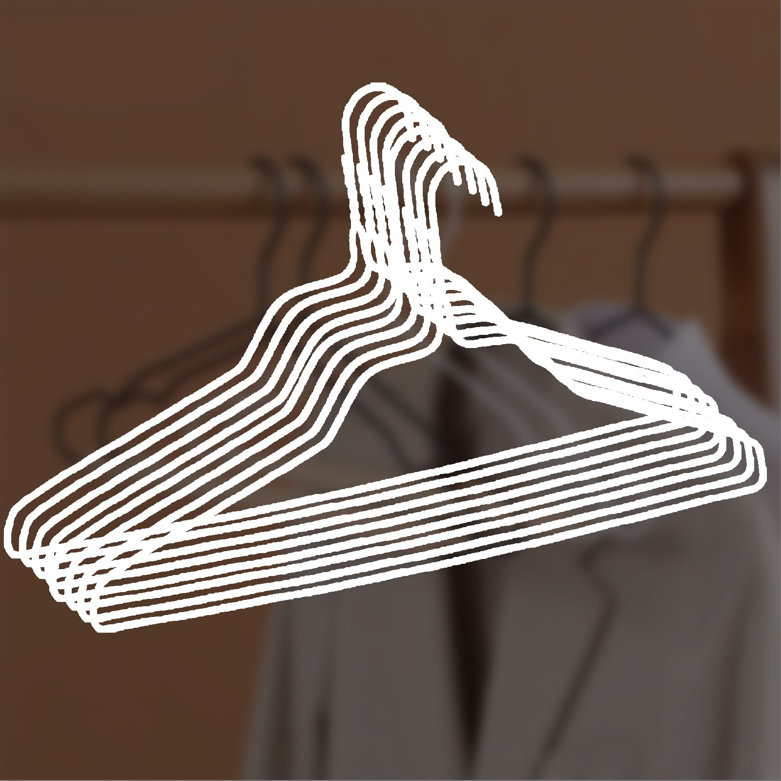 White Shirt Hangers 14G, Box Of 500 ( Special offer )