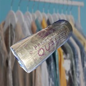 Golden Maroon Printed Continuous & Perforated Polythene Rolls 12.5KG 100G