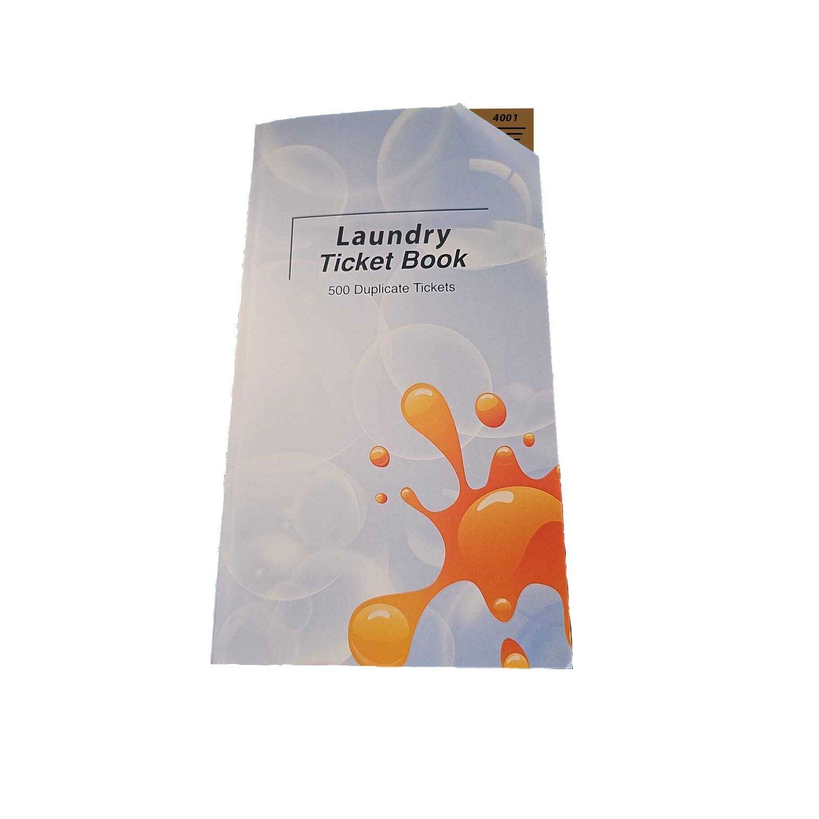 Laundry Ticket (Service Wash) Book: 500 Duplicate Tickets, All Colour, 1 Book - Image 2