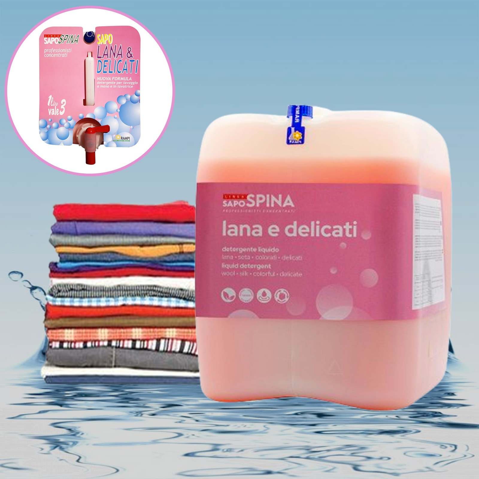 Sapo Delicate Washing Detergent, 15 litres