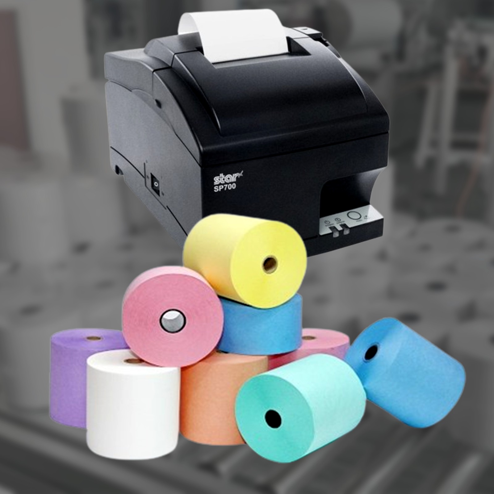 Till Roll All Colour 76mm x 76mm x Laundry Tape Boxed 20